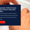 picture and text from Online Course Development Call for Proposals page