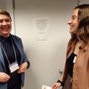 Lucy Pakhnyuk, Program Officer (National Democratic Institute) and Kayla Constabileo (Psych/Geography; minor in Spanish and Global Studies, May ‘25)